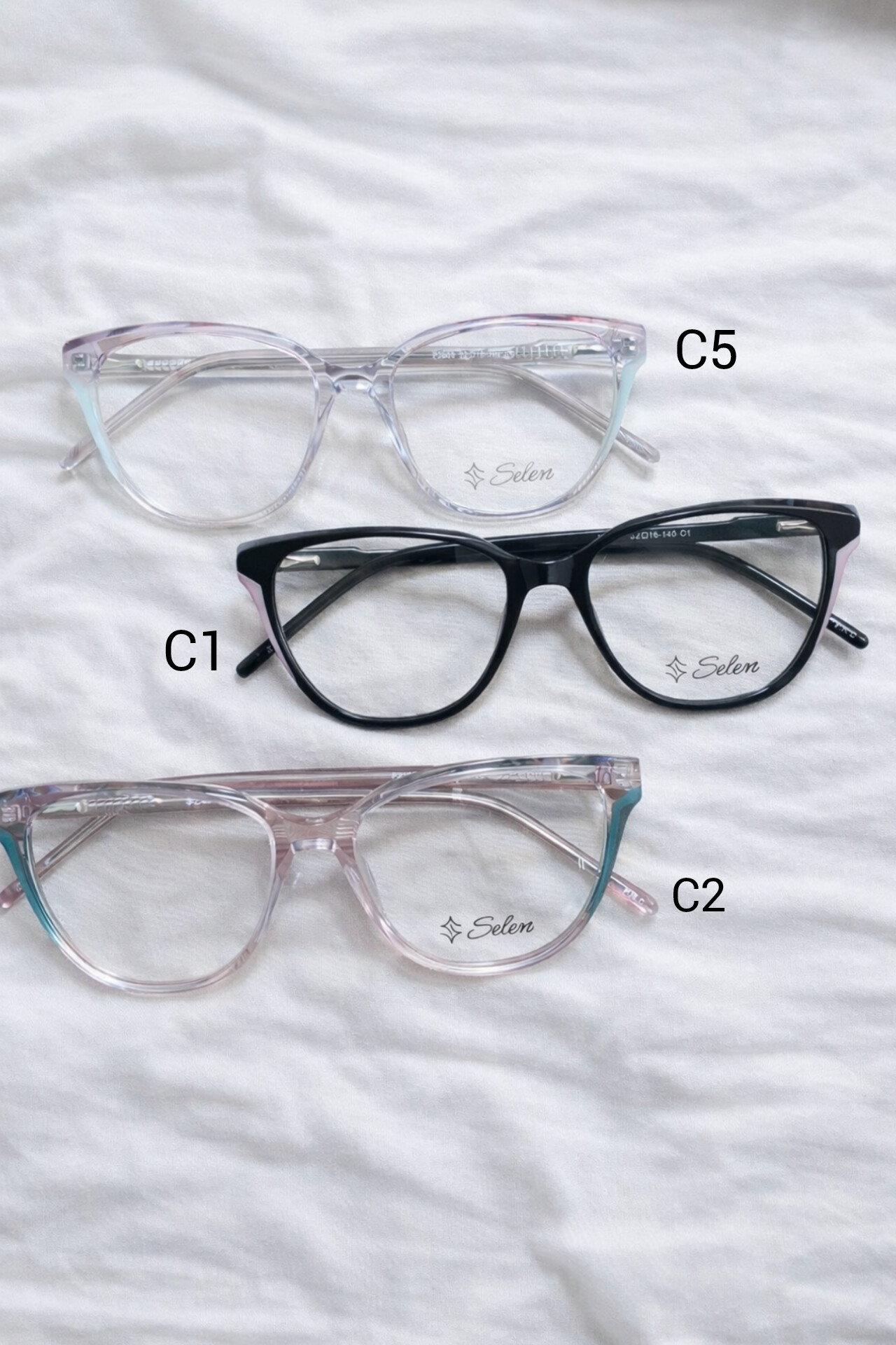 عینک طبی زنانه برند سلن selen-۲۰۵۸